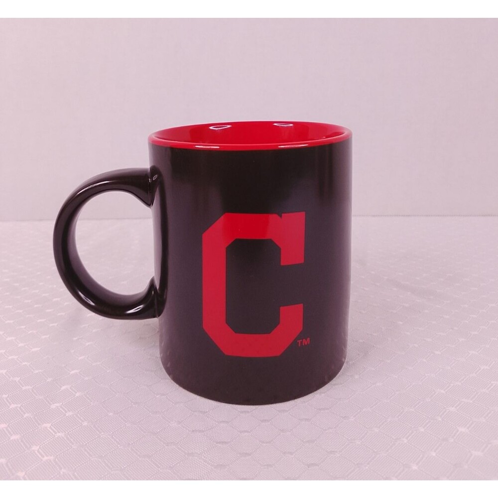 Cleveland Guardians Coffee Mug 11 oz Boelter MLB Baseball Tea Cup Black Red - Picture 2 of 6